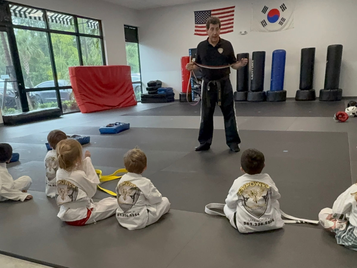Little Ninjas class moment at Empower Martial Arts Lake Worth