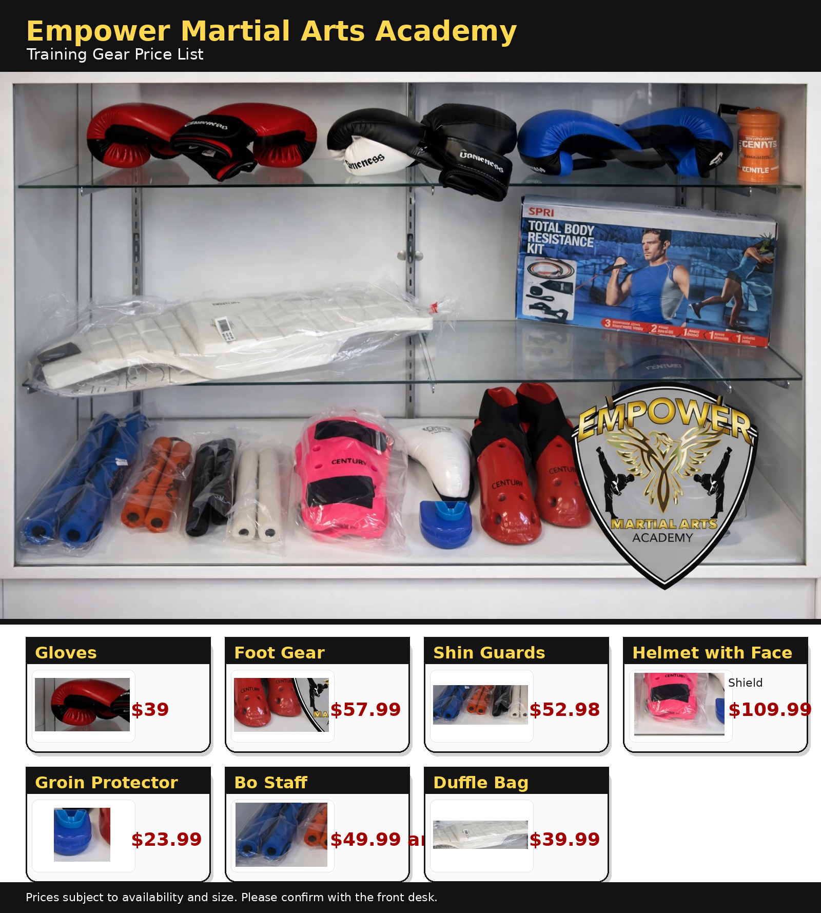 Empower Sparring Foot Gear — Empower Martial Arts Academy